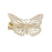 Crofta 1 Pair Women Ladies Gold Butterfly Hair clip Hairpin Accessory