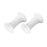 Crofta 2 PCS 6 Gauge 4mm Silicone Tunnel Ear Plug Expander Stretcher (White)