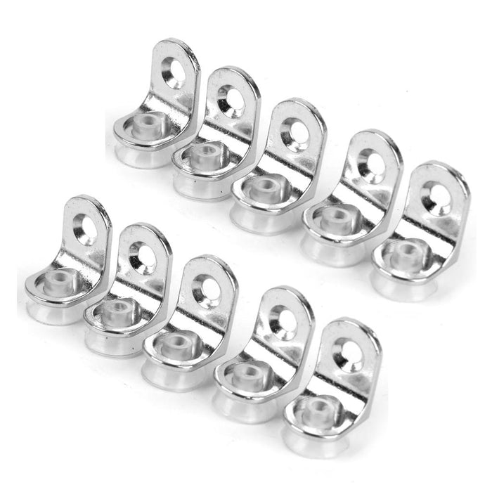 Crofta 10pcs Suction Cup Base Metal Plate Glass Shelf Support Holder