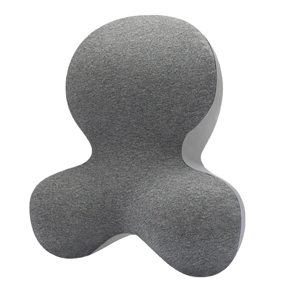 Crofta Napping Sleeping Pillow Travel Napping Face Pillow for Computer Gaming Chair Gray