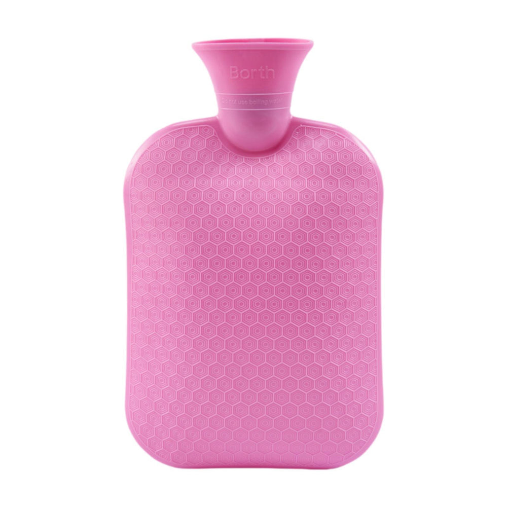 Hot Water Bottle Water Pouch Convenient Water Filling Portable Hot Water Bag Rose Red