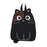 Canvas Backpack Wallet Cute Shoulder Bag for Shopping Decoration Anniversary Black