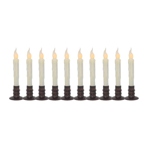 Crofta 10Pcs Flameless Candles Electric Flameless Candle Lights for Window Wedding