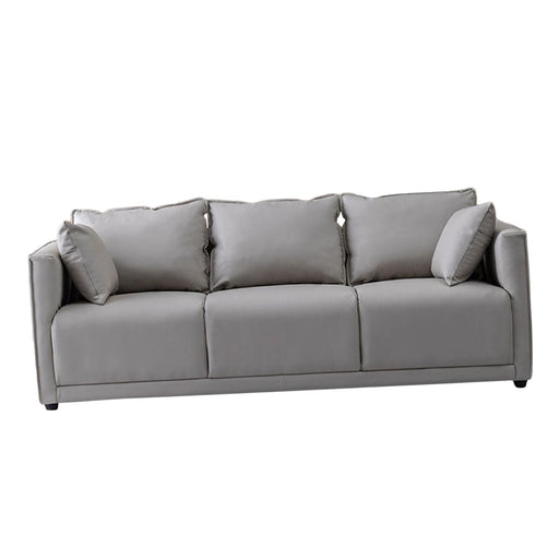 3 Seater Couch Modern 74 inch Leisure Sofa for Indoor Living Room Guest Room LIght Grey