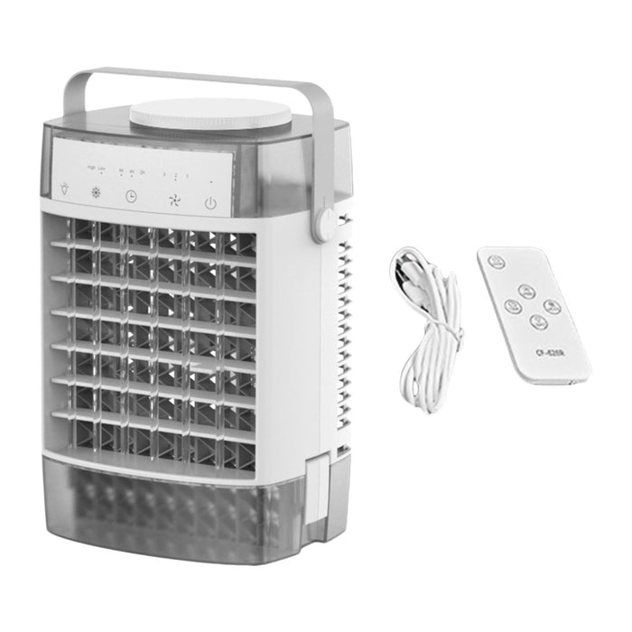 Crofta Portable Air Conditioner 2 Timer Personal Fan for Bedroom Office Living Room grey