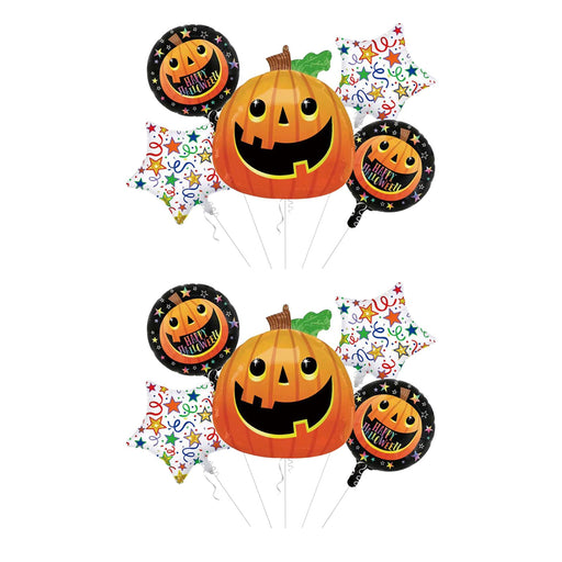 Crofta 10Pcs Halloween Balloons Easy to Use Reusable Halloween Theme Party Supplies White Star