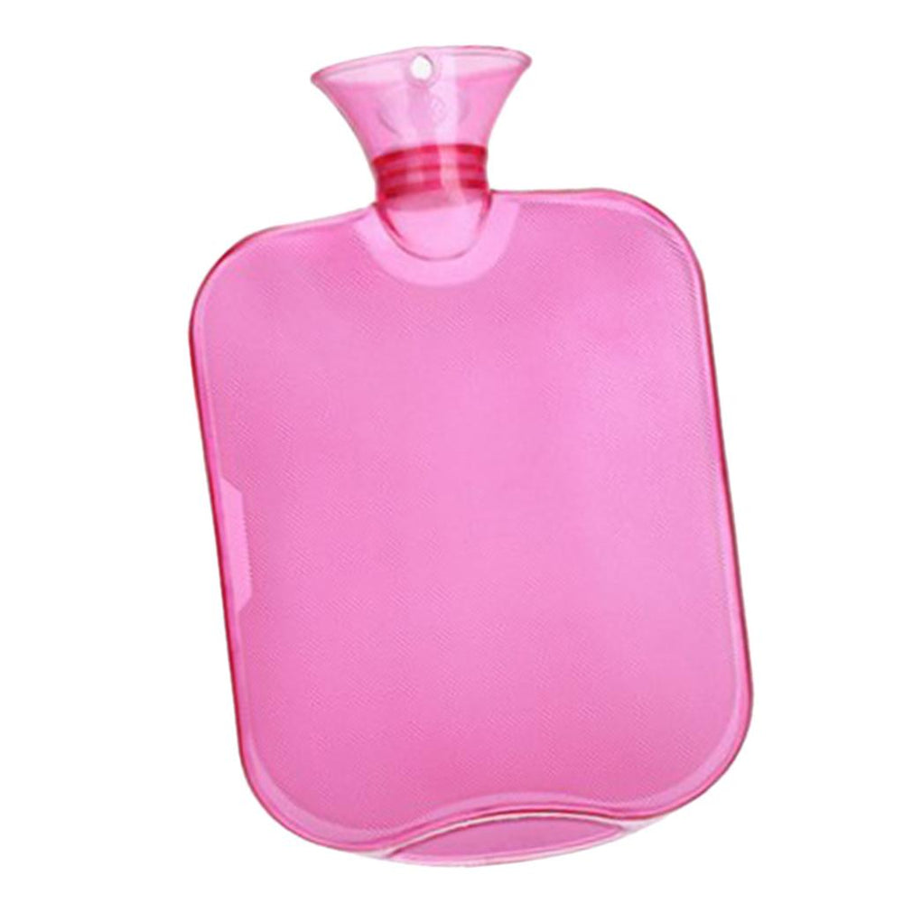 Crofta 1000ml PVC Leakproof Cold Hot Water Bottle Bag Pouch with Cover Rose Red 02