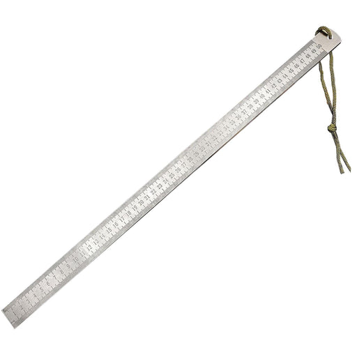 Stainless Steel Ruler Solid 50cm Scale Markings for Learning Mechanical Work