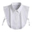 Crofta Women False Collar White Trendy Shawl Lapel Collar for Clothes Blouse Shirts