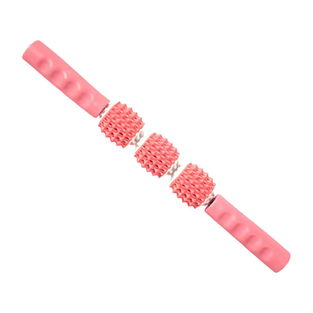 Crofta Yoga Massage Stick Multifunction Yoga Massage Column for Gym Relaxing Indoor rose pink