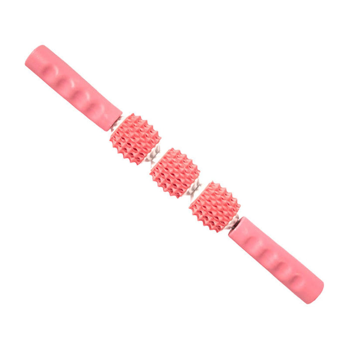 Crofta Yoga Massage Stick Multifunction Yoga Massage Column for Gym Relaxing Indoor rose pink