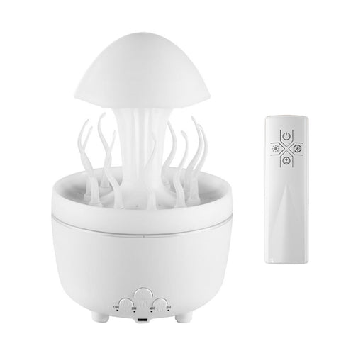 Crofta Small Humidifier US Plug with Changing Colors for Room Farmhouse Yoga White