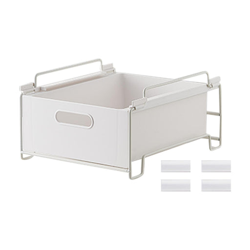 Crofta below Sink Organizer Multifunction Sliding Basket for Kitchen Bedroom Pantry 29.5cmx25cmx16cm