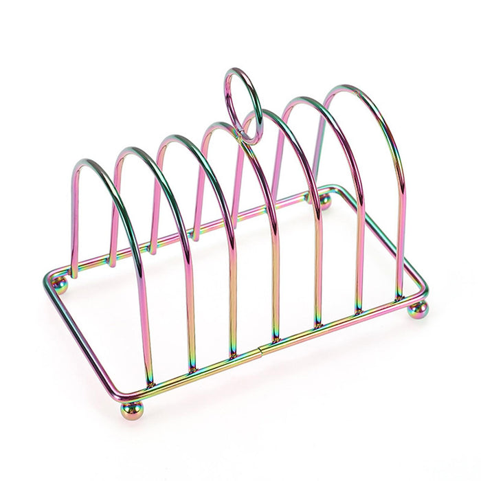 Toast Rack Holder Portable Countertop Decoration Bread Stand Bread Loaf Stand Multicolour