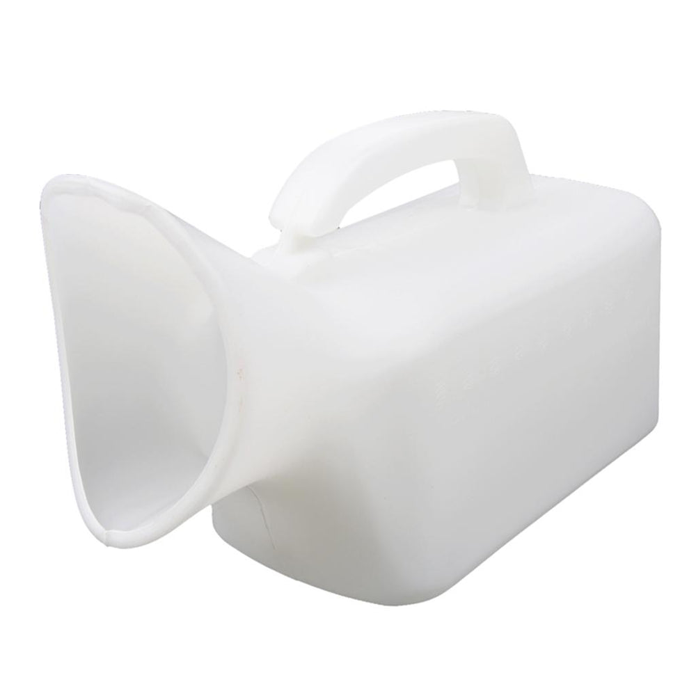 Crofta Handheld Portable Mobile Urinal Toilet Bottle  Women use white 1000ml