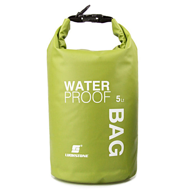 Crofta Waterproof Dry Bag Sack Pouch Kayaking Camping Rafting Floating 5L Green