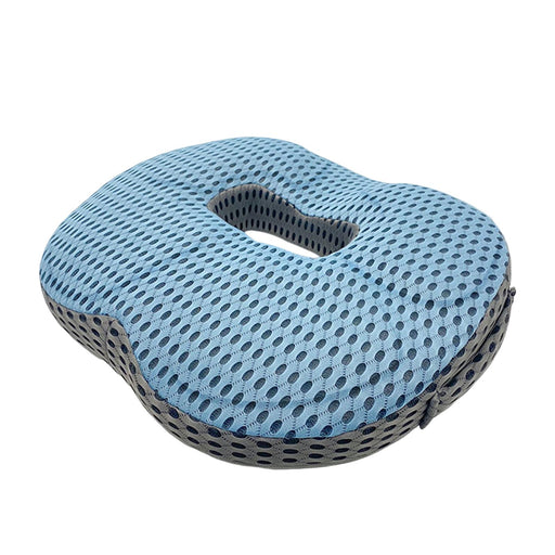 Crofta Sitting Donut Cushion Washable Cover Non Slip Memory Foam for Office Travel Blue