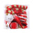 Crofta 16 Pieces Christmas Hanging Decorations Indoor for Farmhouse Bedroom Holiday Red