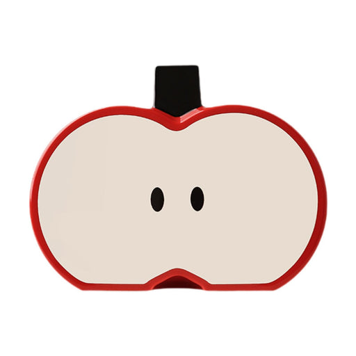 Crofta Apples Shape Vase Crafts Tabletop Ornament for Farmhouse Cabinet Dining Room Red