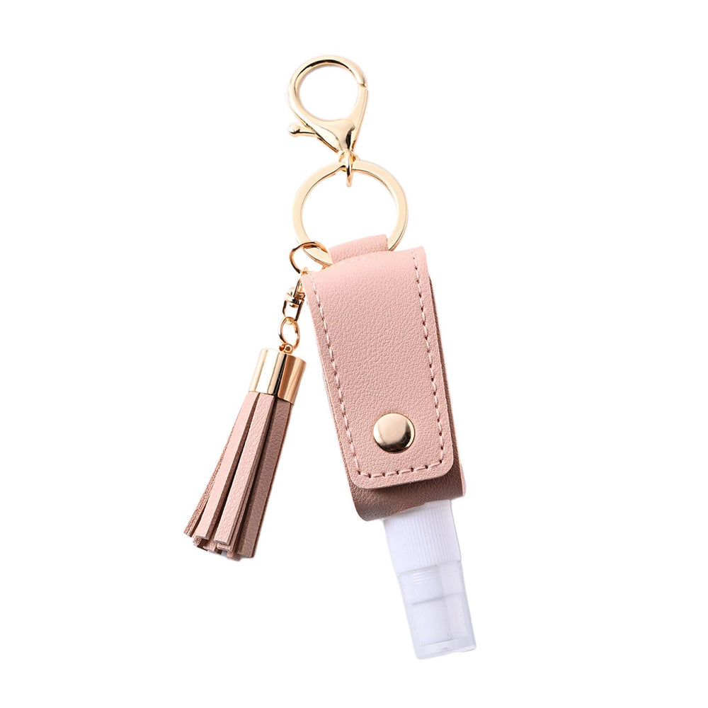 30ml Hand Washing Keychain Refillable Spray Bottle for Shampoo Liquid Pink