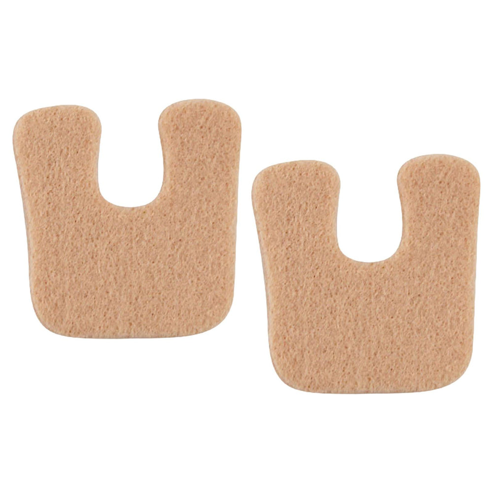 2x U Shaped Felt Callus Pads Reduce Foot Pain Comfortable  Skin Color