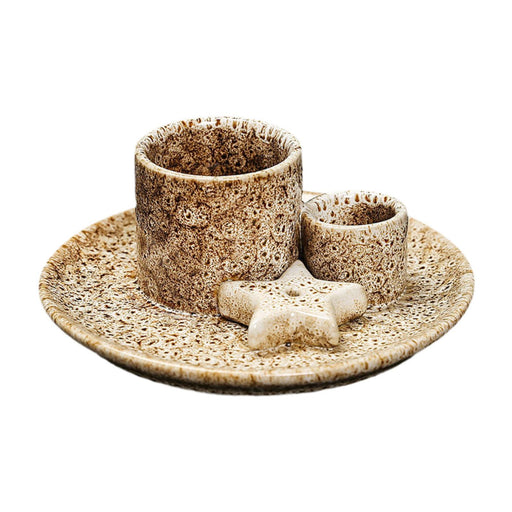 Crofta Incense Candle Holder Versatile Palo Santo Holder for Living Room Yoga Beige