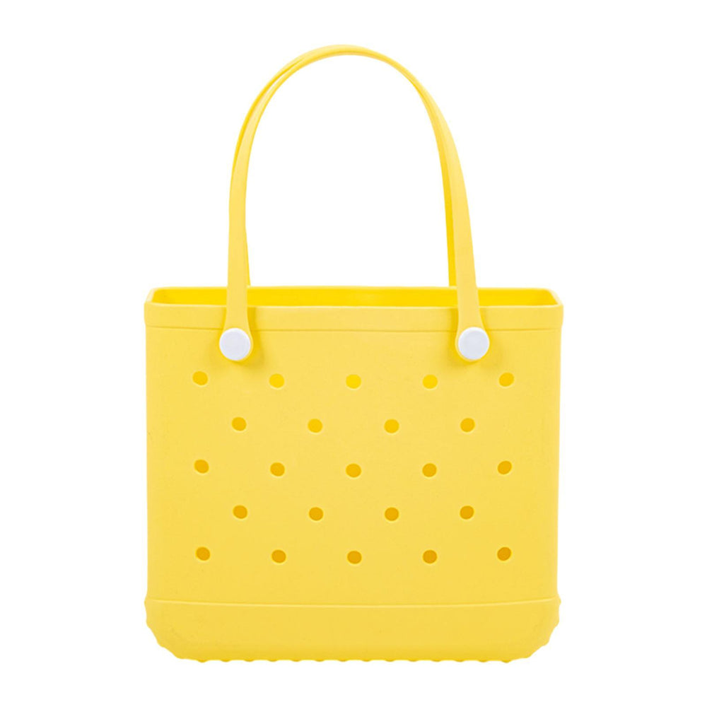 Beach Tote Bag Breathable Beach Handbag Organizer for Swimming Beach Outdoor Yellow