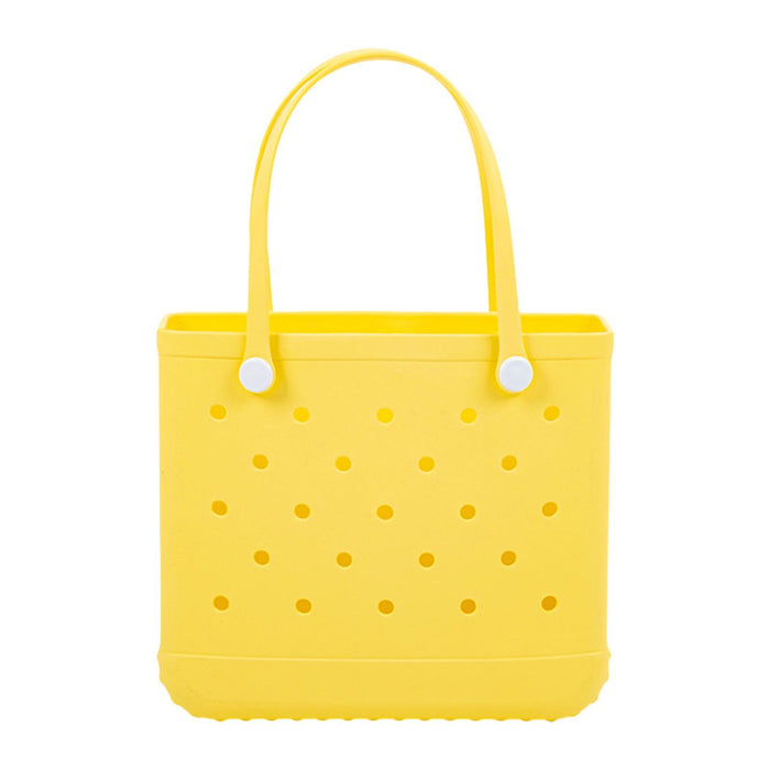 Beach Tote Bag Breathable Beach Handbag Organizer for Swimming Beach Outdoor Yellow