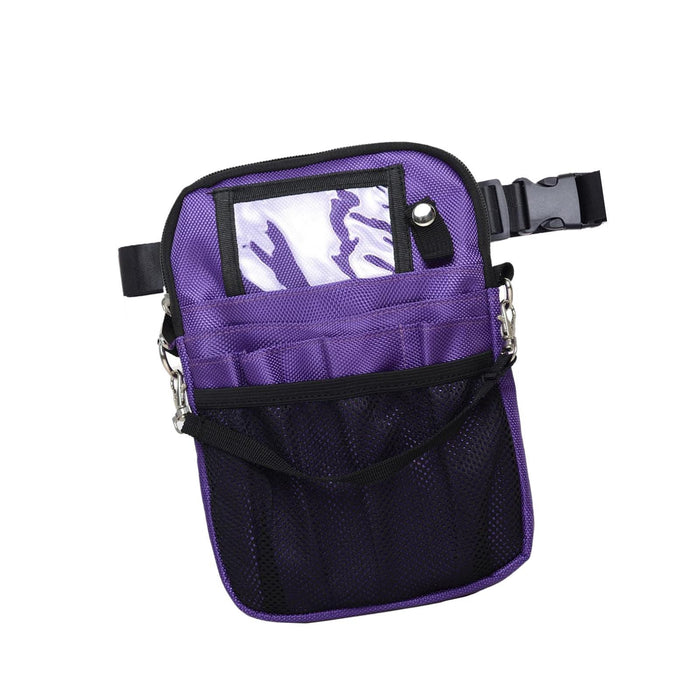 Crofta Nurse Fanny Pack Apron Hip Bag Sturdy Nursing Tool Belt for Women Adults Men Violet