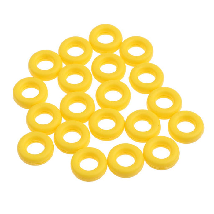 10 Pairs Anti Slip Silicone Ear Hooks Holder for Eyeglass Sunglasses Yellow