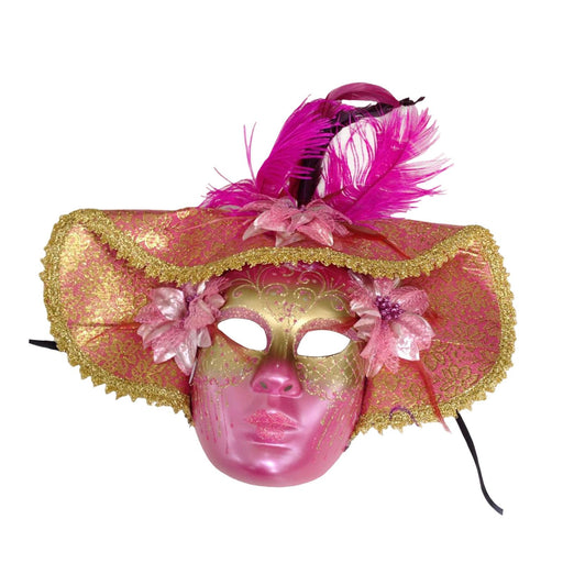 Crofta Masquerade Mask Costume Halloween Accessories for Bar Prom Stage Performance rose red