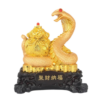 Crofta Year of Snake Sculpture 2025 Chinese New Year Gift for Office Entrance Shelf S