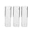 Crofta 3Pieces Cylinder Clear Glass Wall Hanging Vase Bottle for Plant Flower Decor