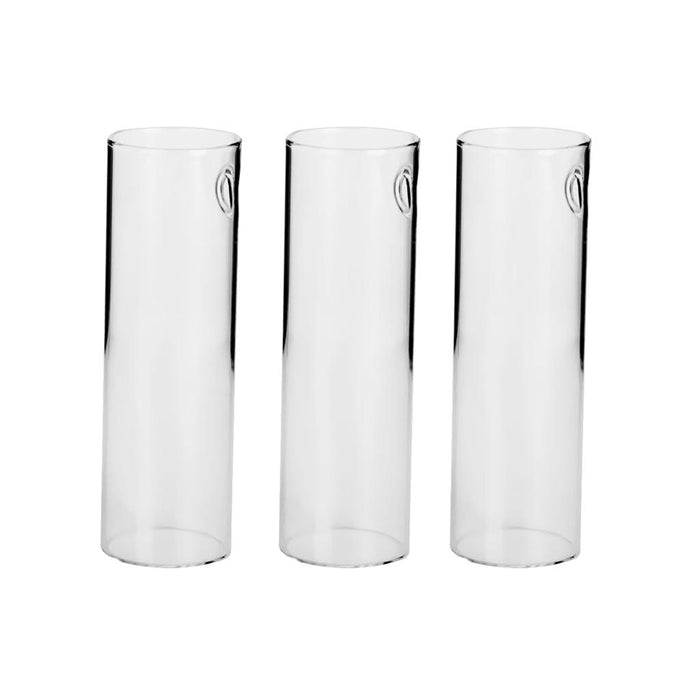 Crofta 3Pieces Cylinder Clear Glass Wall Hanging Vase Bottle for Plant Flower Decor