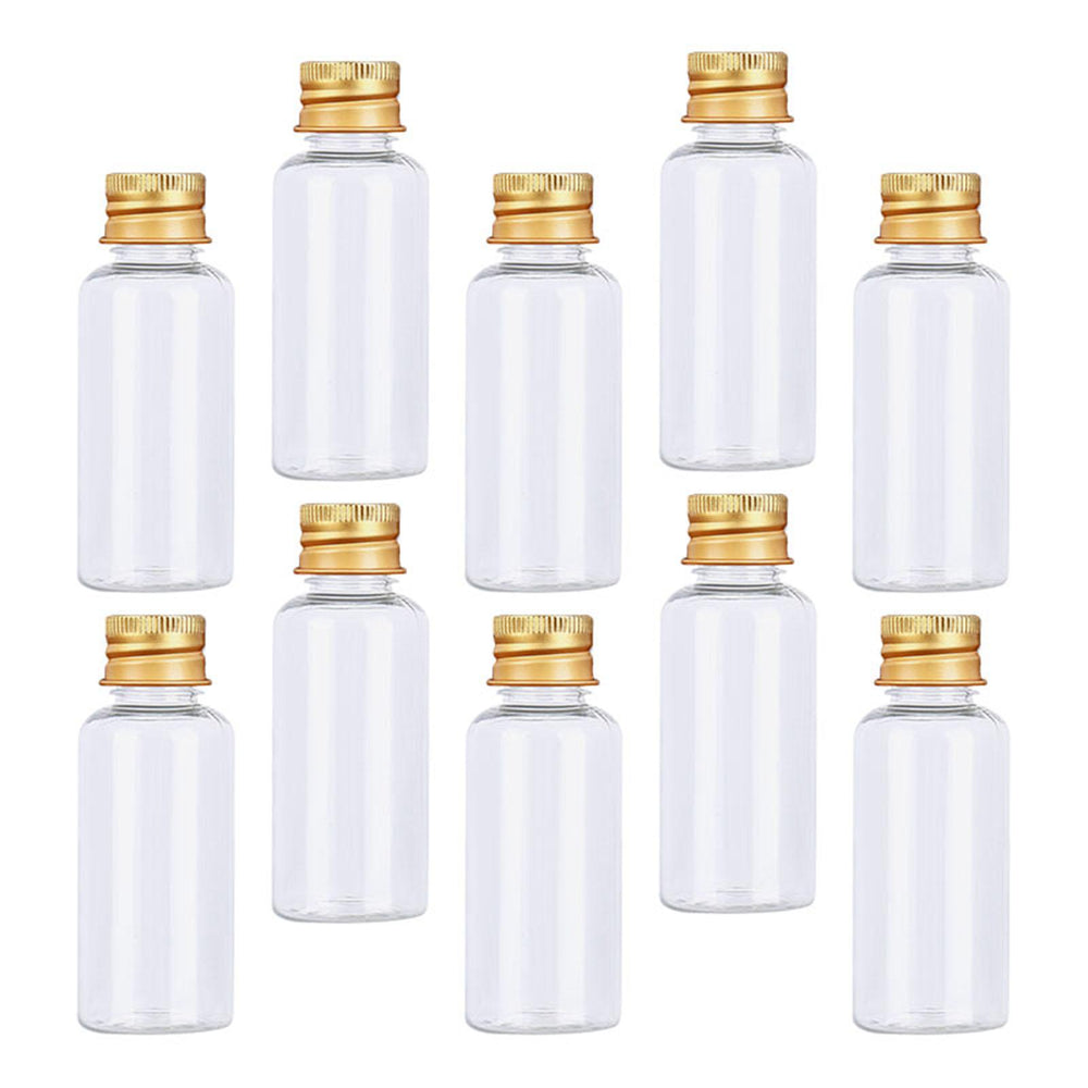 Crofta 10 Pieces Clear Liquid Sample Vial Reusable Transparent Vial Container Empty