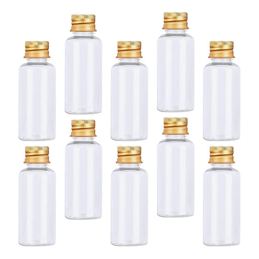 Crofta 10 Pieces Clear Liquid Sample Vial Reusable Transparent Vial Container Empty