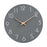 Wall Clock 12 inch Home Decor Round Decorative Clock for Living Room Bedroom Grey