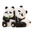 Crofta 2 Pieces Cute Panda Bookends Decoration Home Office Desk Decorative Bookends