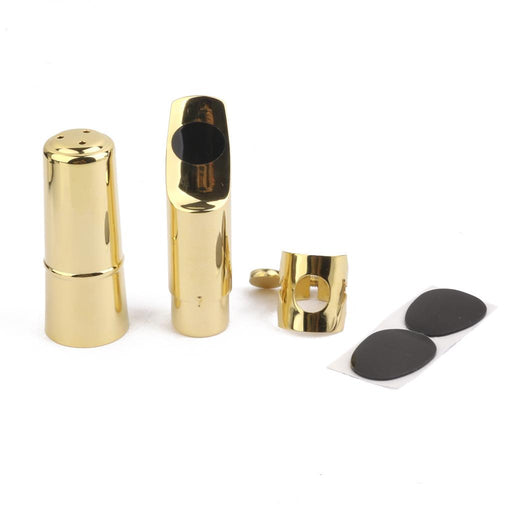 Soprano Saxophone Mouthpiece #7 with Cap and Ligature Gold Plated