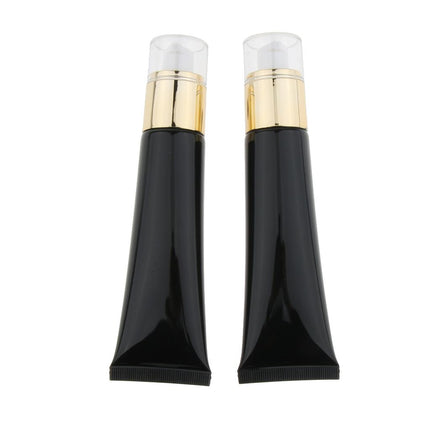 Crofta 2 Pieces Plastic Squeeze Bottle Empty Makeup Liquid Foundation Pump Tube