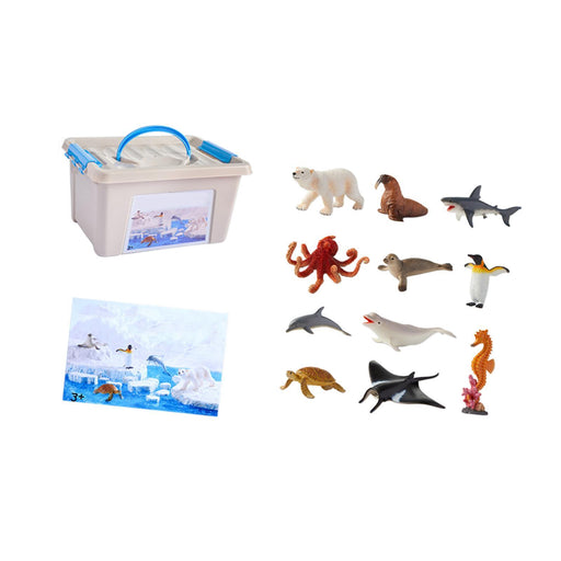 Crofta Realistic Animal Toy Cognitive Learning Toy for Party Favors School Projects Ocean