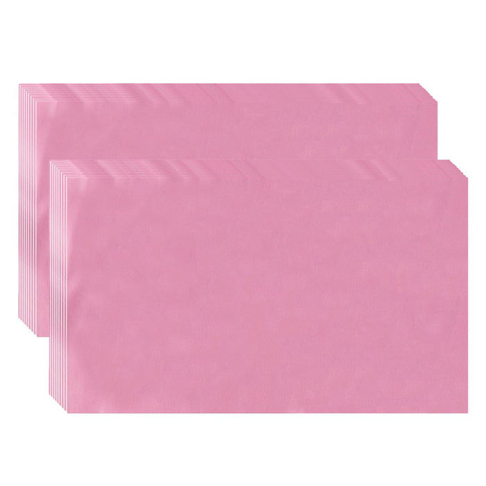 Crofta 100x 15.7"x27.6" Disposable Bed Sheets Non-woven for Massage SPA Table Pink