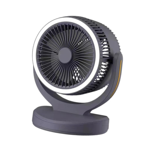 Air Circulator Fan Speeds Adjustment Table Fan for Camping Traveling Outdoor Black