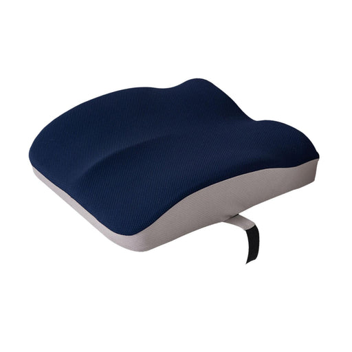 Crofta Memory Foam Seat Cushion Dual Use Back Support for Dining Chairs Outdoor Car Navy blue