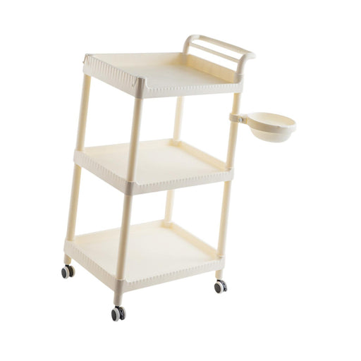 Crofta 3 Tier Rolling Storage Organizer Rolling Cart for Dressing Room Dorm Kitchen No drawer