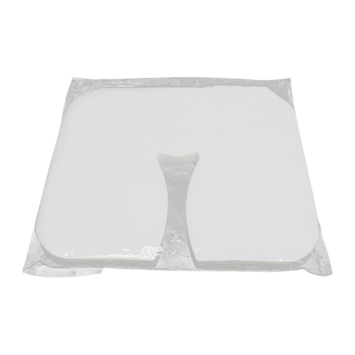 Crofta 100x Disposable Face Cradle Covers Head Cradle Covers for Sauna Rooms Salons cotton