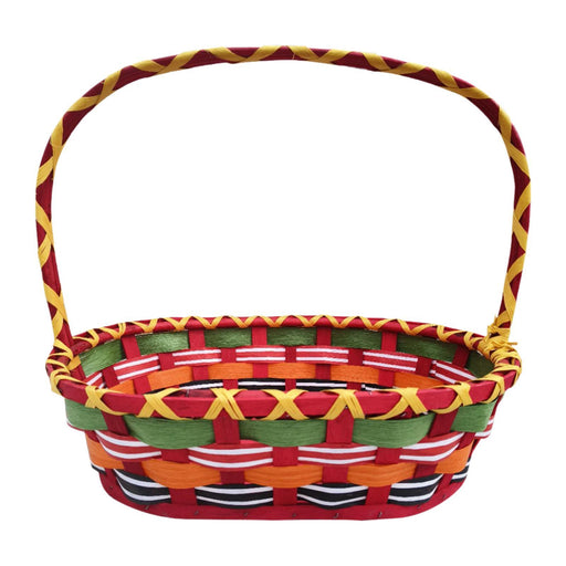 Crofta Flower Basket Decor Shopping Basket Storage Basket for Candy Outdoor Camping