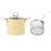 3L Deep Frying Pot with Strainer Kitchen Frying Pan for Frying Party Kitchen Yellow