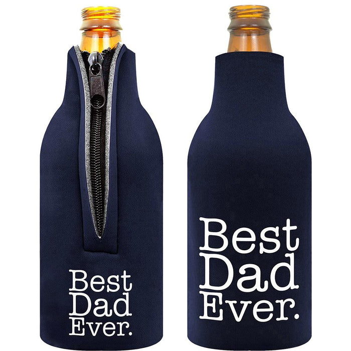 Crofta 2 Pair of Best Dad Ever Beer Soda Can Cooler Sleeve Wrap Holder Father Gifts