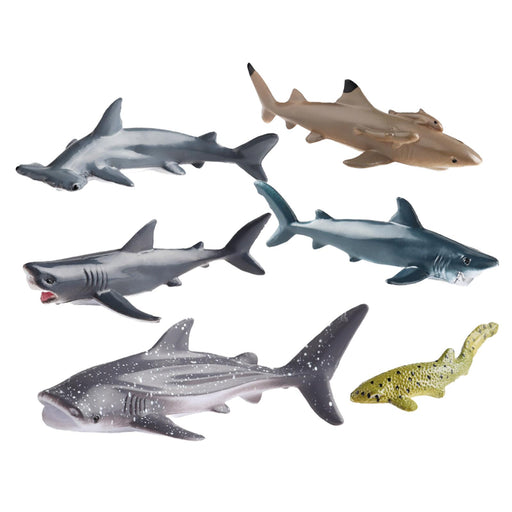 Crofta Animal Model Desktop Decor Home Decoration Collectibles Simulation Shark Toy Style A